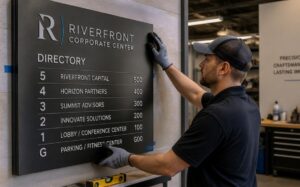 How a Signage Maker Supports Customer Navigation in Commercial Spaces